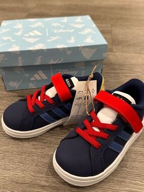 NEW ADIDAS Grand Court 00s Snow White Sneaker (Toddler & Walker) 7M